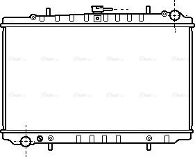 Ava Quality Cooling DN 2027 - Радіатор, охолодження двигуна autocars.com.ua