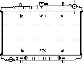 Ava Quality Cooling DN 2034 - Радіатор, охолодження двигуна autocars.com.ua