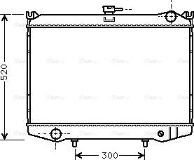 Ava Quality Cooling DN 2041 - Радіатор, охолодження двигуна autocars.com.ua