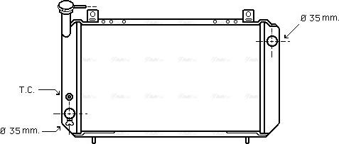 Ava Quality Cooling DN 2048 - Радіатор, охолодження двигуна autocars.com.ua