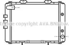 AVA DN 2053 - Радіатор, охолодження двигуна autocars.com.ua