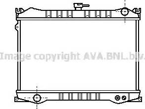 Ava Quality Cooling DN 2069 - Радіатор, охолодження двигуна autocars.com.ua