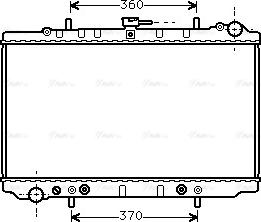 Ava Quality Cooling DN 2074 - Радіатор, охолодження двигуна autocars.com.ua