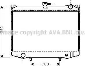 Ava Quality Cooling DN 2075 - Радіатор, охолодження двигуна autocars.com.ua