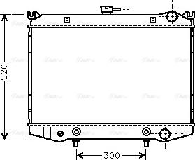 Ava Quality Cooling DN 2076 - Радіатор, охолодження двигуна autocars.com.ua