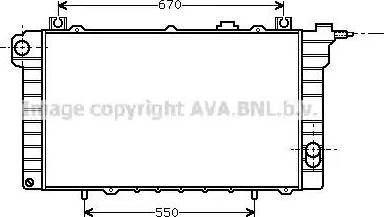 Ava Quality Cooling DN 2110 - Радіатор, охолодження двигуна autocars.com.ua