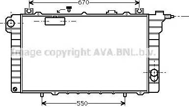 Ava Quality Cooling DN 2111 - Радіатор, охолодження двигуна autocars.com.ua