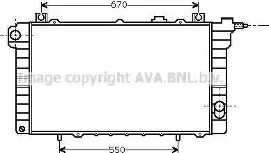 Ava Quality Cooling DN 2112 - Радіатор, охолодження двигуна autocars.com.ua