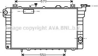 Ava Quality Cooling DN 2113 - Радіатор, охолодження двигуна autocars.com.ua