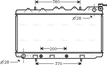 Ava Quality Cooling DN 2117 - Радіатор, охолодження двигуна autocars.com.ua