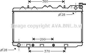 Ava Quality Cooling DN 2119 - Радіатор, охолодження двигуна autocars.com.ua