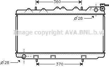 Ava Quality Cooling DN 2118 - Радіатор, охолодження двигуна autocars.com.ua