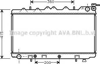 Ava Quality Cooling DN 2136 - Радіатор, охолодження двигуна autocars.com.ua