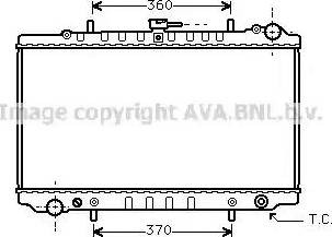 Ava Quality Cooling DN 2126 - Радіатор, охолодження двигуна autocars.com.ua