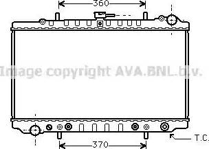 Ava Quality Cooling DN 2127 - Радіатор, охолодження двигуна autocars.com.ua