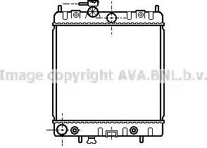 Ava Quality Cooling DN 2131 - Радіатор, охолодження двигуна autocars.com.ua