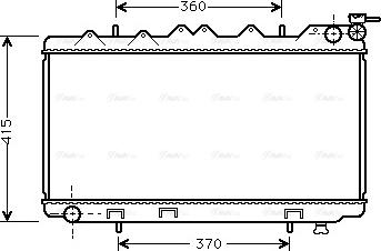 Ava Quality Cooling DN 2135 - Радіатор, охолодження двигуна autocars.com.ua