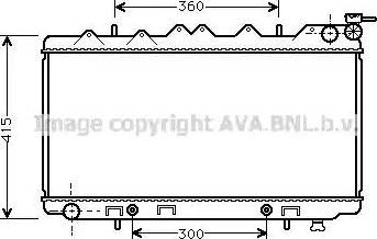 Ava Quality Cooling DN 2137 - Радіатор, охолодження двигуна autocars.com.ua