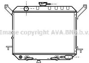 AVA DN 2140 - Радіатор, охолодження двигуна autocars.com.ua