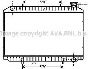 Ava Quality Cooling DN 2149 - Радіатор, охолодження двигуна autocars.com.ua