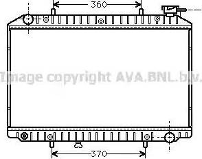 Ava Quality Cooling DN 2151 - Радіатор, охолодження двигуна autocars.com.ua