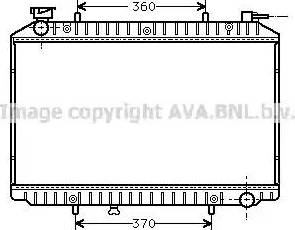 Ava Quality Cooling DN 2155 - Радіатор, охолодження двигуна autocars.com.ua