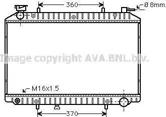 Ava Quality Cooling DN 2173 - Радіатор, охолодження двигуна autocars.com.ua