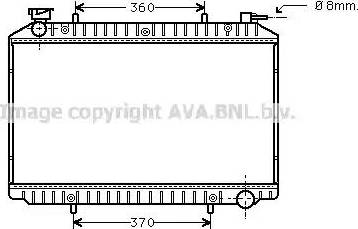 Ava Quality Cooling DN 2206 - Радіатор, охолодження двигуна autocars.com.ua