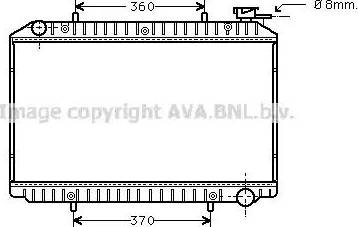 Ava Quality Cooling DN 2214 - Радіатор, охолодження двигуна autocars.com.ua