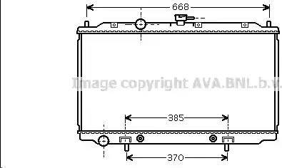 Ava Quality Cooling DN 2218 - Радіатор, охолодження двигуна autocars.com.ua