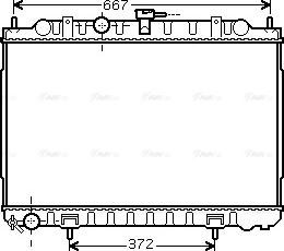 Ava Quality Cooling DN 2238 - Радіатор, охолодження двигуна autocars.com.ua