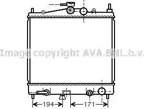 Ava Quality Cooling DN 2248 - Радиатор, охлаждение двигателя avtokuzovplus.com.ua