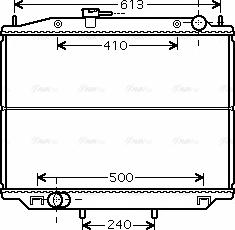 Ava Quality Cooling DN 2265 - Радиатор, охлаждение двигателя avtokuzovplus.com.ua