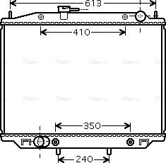 Ava Quality Cooling DN 2303 - Радиатор, охлаждение двигателя avtokuzovplus.com.ua