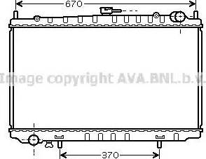 Ava Quality Cooling DN 2318 - Радіатор, охолодження двигуна autocars.com.ua