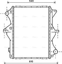 Ava Quality Cooling DN2349 - Радиатор, охлаждение двигателя avtokuzovplus.com.ua