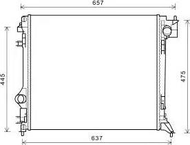 Ava Quality Cooling DN2416 - Радіатор, охолодження двигуна autocars.com.ua