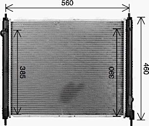 Ava Quality Cooling DN2477 - Радіатор, охолодження двигуна autocars.com.ua