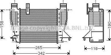 Ava Quality Cooling DN4356 - Интеркулер autocars.com.ua