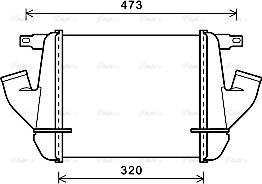 Ava Quality Cooling DN4408 - Интеркулер, теплообменник турбины avtokuzovplus.com.ua