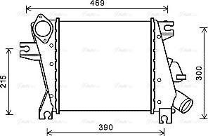 Ava Quality Cooling DN4411 - Интеркулер autocars.com.ua