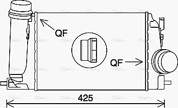 Ava Quality Cooling DN4442 - Интеркулер autocars.com.ua