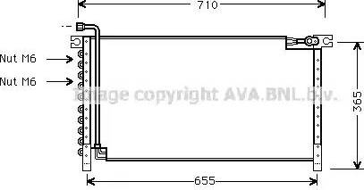 Ava Quality Cooling DN 5161 - Конденсатор, кондиціонер autocars.com.ua