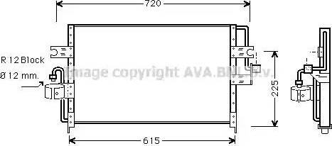 Ava Quality Cooling DN 5165 - Конденсатор, кондиціонер autocars.com.ua