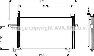 Ava Quality Cooling DN 5175 - Конденсатор, кондиціонер autocars.com.ua