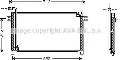 Ava Quality Cooling DN 5184 - Конденсатор, кондиціонер autocars.com.ua