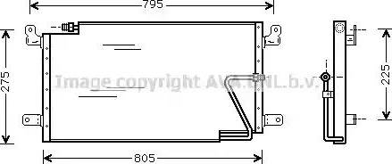 Ava Quality Cooling DN 5198 - Конденсатор, кондиціонер autocars.com.ua