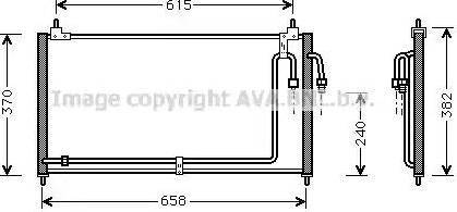 Ava Quality Cooling DN 5200 - Конденсатор, кондиціонер autocars.com.ua