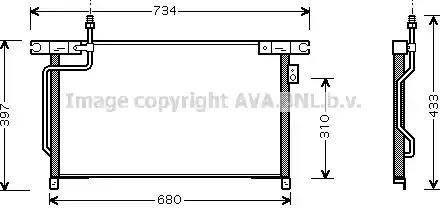 Ava Quality Cooling DN 5202 - Конденсатор кондиционера avtokuzovplus.com.ua