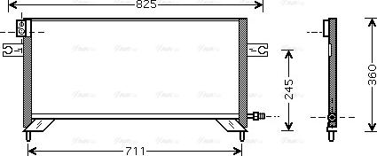 Ava Quality Cooling DN 5204 - Конденсатор кондиционера avtokuzovplus.com.ua